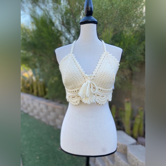 NWT Handmade crochet halter top - Picture 8 of 13